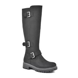 Cliffs by WHITE MOUNTAIN Black Buckle Boots